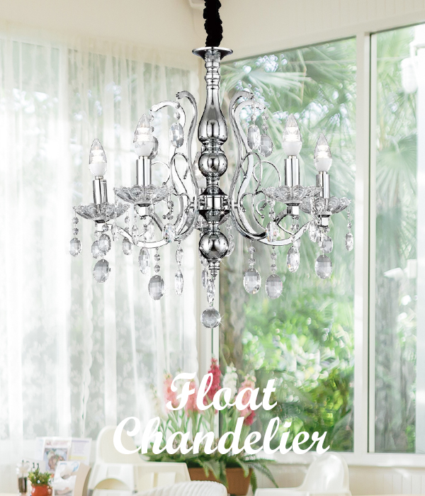 플로트 5등 크리스탈 펜던트, LED 식탁조명, 인테리어 식탁등