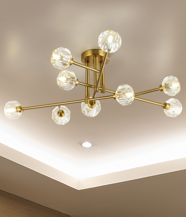 트위드 9등 12등 거실조명 (전구사은품)